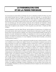 La parabole du coq et de la pierre - les réflexions de Raymond Gravel