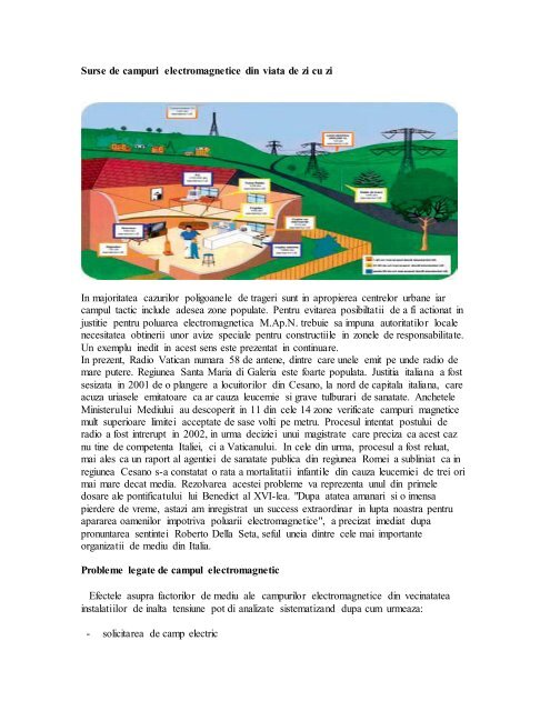 Efecte biologice ale campului electromagnetic de ... - EcoMagazin