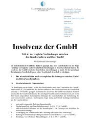 Insolvenz der GmbH - Teil A - DI-VIS