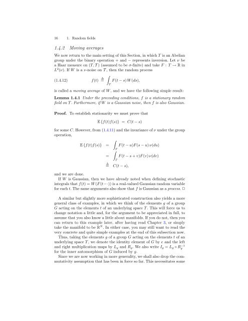 RANDOM FIELDS AND THEIR GEOMETRY