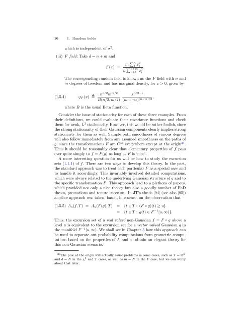 RANDOM FIELDS AND THEIR GEOMETRY