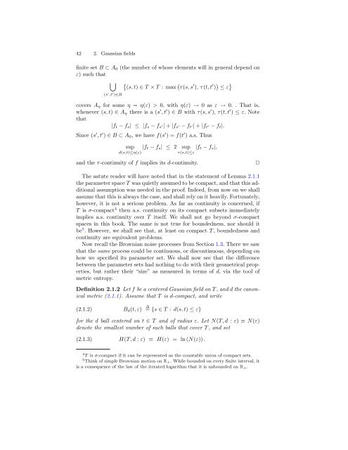 RANDOM FIELDS AND THEIR GEOMETRY