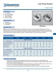 Coax Power Dividers