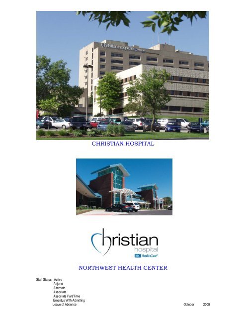 CHRISTIAN HOSPITAL - BJC HealthCare