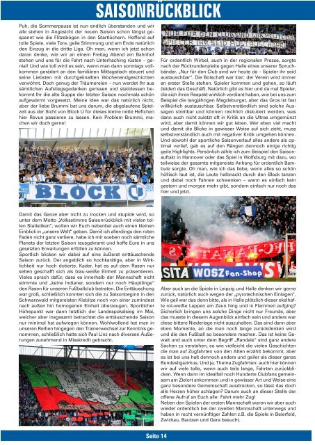 Newsletter Juli 2009 - FanRat eV