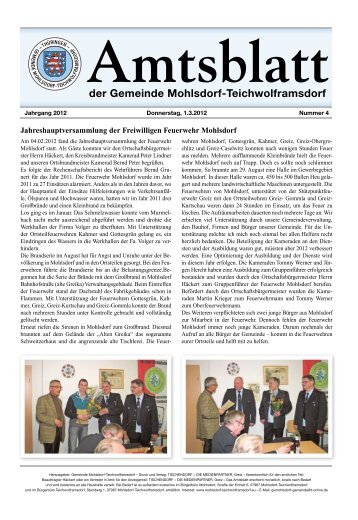 Amtsblatt - Teichwolframsdorf