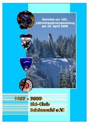 1907 - 2009 Ski-Club Schönwald e.V.