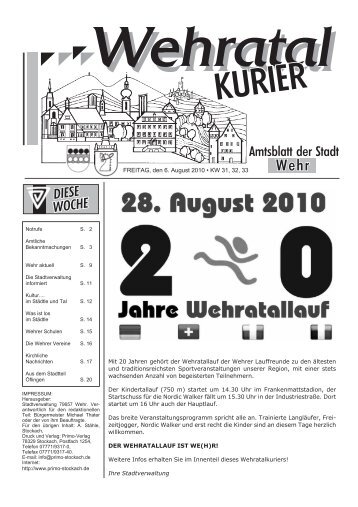 Wehratalkurier - Wehratallauf