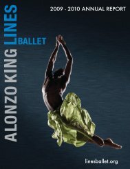 2009 - 2010 ANNUAL REPORT - Alonzo King LINES Ballet