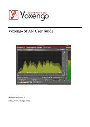 Voxengo SPAN User Guide