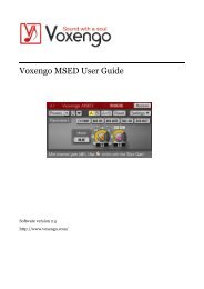 Voxengo MSED User Guide