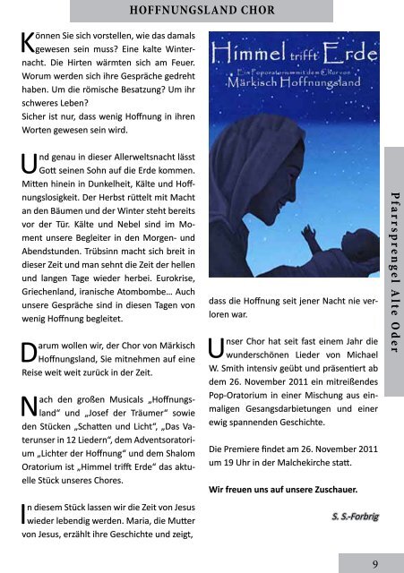 Gemeindebrief des evangelischen Pfarrsprengels A usg A be De ...