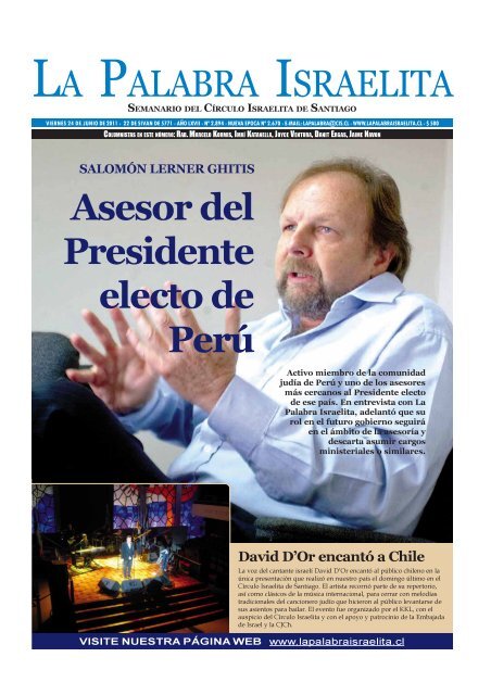 24 De Junio 2011 - La Palabra Israelita