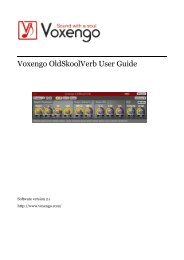 Voxengo OldSkoolVerb User Guide