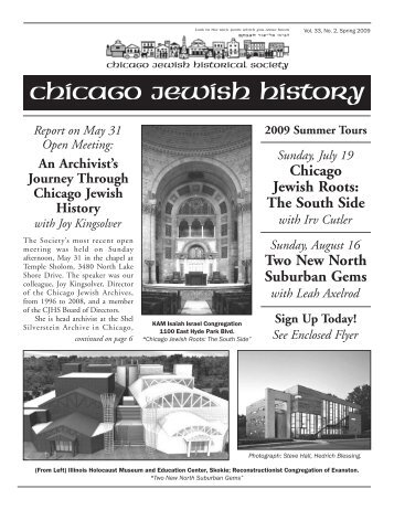 chicago jewish history - Chicago Jewish Historical Society