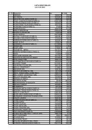 Lista debitorilor - ITM Bistrita-Nasaud