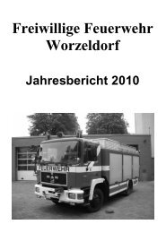 Freiwillige Feuerwehr Worzeldorf - Jahresbericht 2010