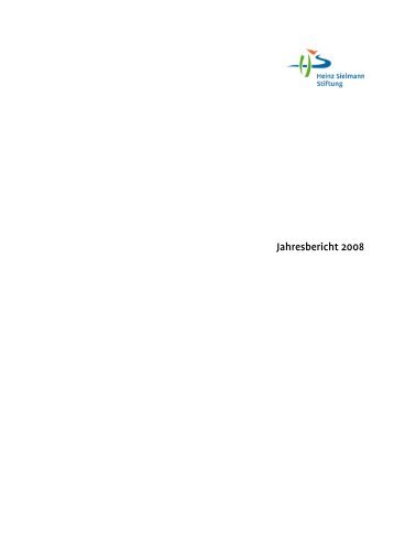 Jahresbericht 2008 - Heinz Sielmann Stiftung