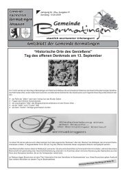Tag des offenen Denkmals am 13. September - Bermatingen