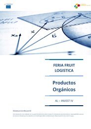 FRUITLOGISTICA 2013-Ficha Productos Organicos - AL-Invest