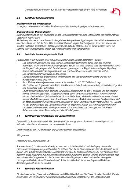 LVHeft 2008 Version 1.3 - BdP - Landesverband Niedersachsen