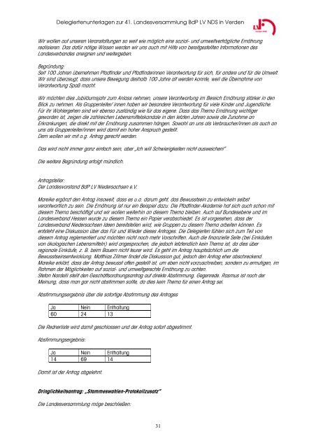 LVHeft 2008 Version 1.3 - BdP - Landesverband Niedersachsen