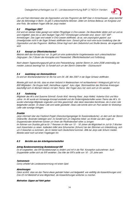 LVHeft 2008 Version 1.3 - BdP - Landesverband Niedersachsen