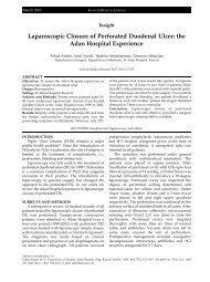 Laparoscopic Closure of Perforated Duodenal Ulcer: the Adan ...