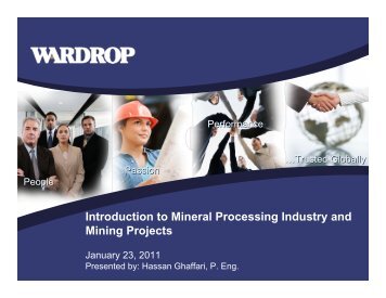 Introduction to Mineral Processing Industry and Mining ... - SICAP