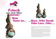 Ihre Gesundheit liegt uns am Herzen ... - Bäckerei-Conditorei Fleischli