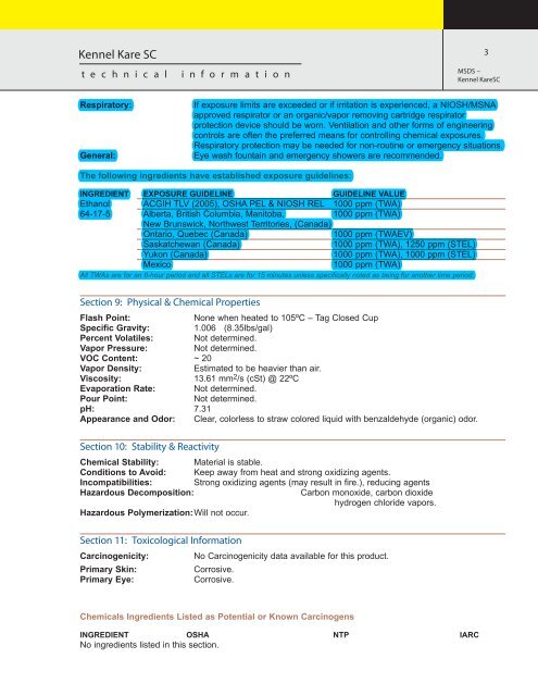 Kennelsol Msds.pdf Kennel
