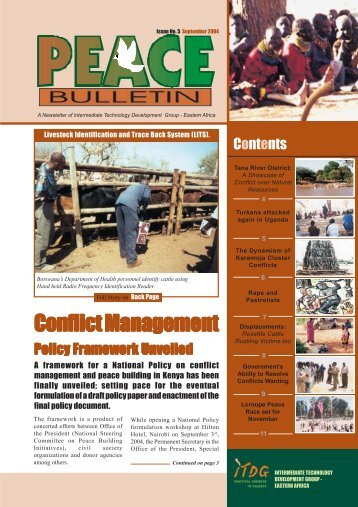 Download issue 5 of PEACE Bulletin ~766k - Practical Action
