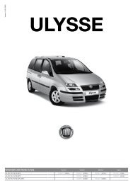 Preisliste Fiat Ulysse - Garage im Steiger AG
