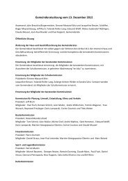 Gemeinderatssitzung vom 13. Dezember 2012 - Sandweiler