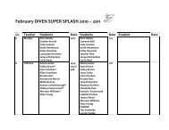 February DIVEN SUPER SPLASH 2010 – 2011 - Elmira City School ...