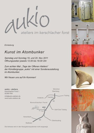 Kunst im Atombunker - Aukio Ateliers