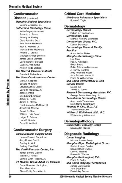 The Memphis Medical Society - Healthy Memphis Common Table