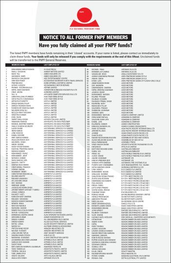 Have you fully claimed all your FNPF funds? - Fiji Times