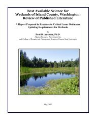 Best Available Science for Wetlands of Island County, Washington ...