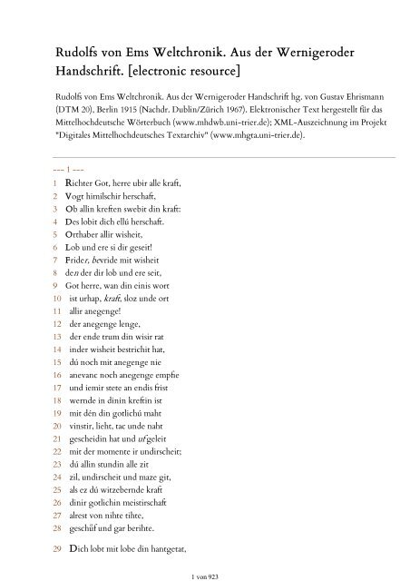 Dtm 20 Berlin 1915 Nachdr Dublin Zu Mittelhochdeutsches