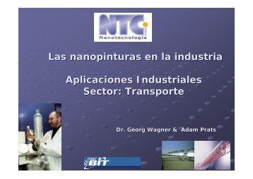 NTC Nanotecnología Spain - Sr. Adam Prats - Nanoaracat