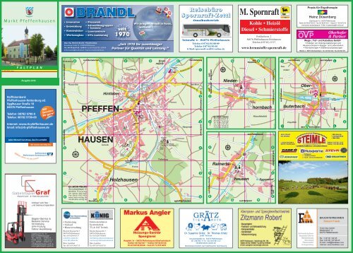 Faltplan Pfeffenhausen - Reba-Verlag