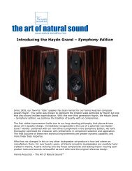 Introducing the Haydn Grand – Symphony Edition - Vienna Acoustics