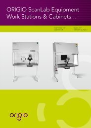 ORIGIO ScanLab Equipment Work Stations & Cabinets… - LaboGene