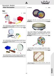 Catalogo percuss. - Aramini