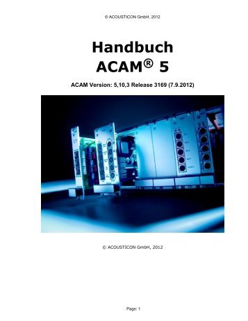 ACAM 5_Handbuch_09-2012.pdf - Acousticon