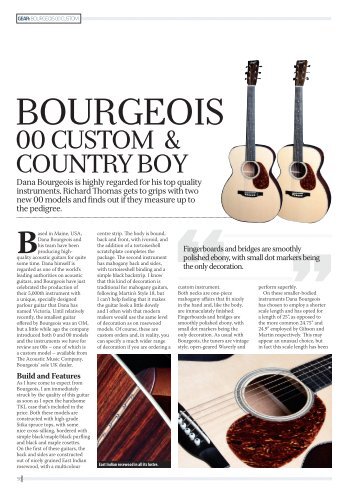 Bourgeois 00 Custom - The Acoustic Music Company