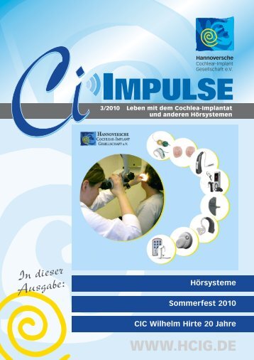 CI-IMPULSE, Ausgabe 3-2010 - HCIG