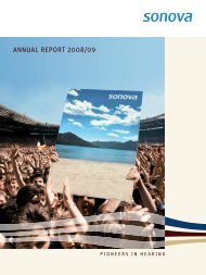 ANNUAL REPORT 2008/09 - Sonova