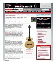 Schertler SM AcousticElectric Guitar Review - schertler guitars